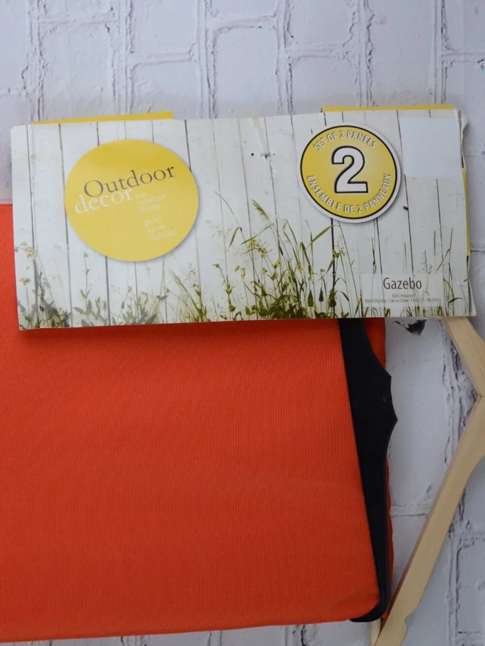 NWT OUTDOOR DECOR Gazebo Curtain Panels, 96